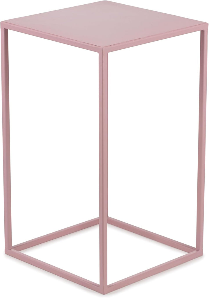 HowHomely Blumenständer Metall Rosa 40 cm Hoch - Solider und Robuster Blumenhocker Metall - Pflanzen