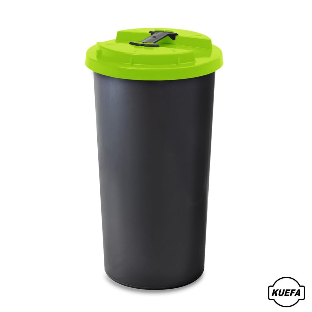 KUEFA BSC 60L Mülleimer, Müllsackständer, Gelber Sack Ständer inkl. Klemm-Ring für Müllbeutel, extra