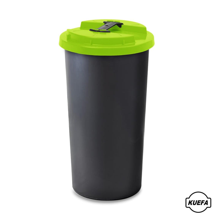 KUEFA BSC 60L Mülleimer, Müllsackständer, Gelber Sack Ständer inkl. Klemm-Ring für Müllbeutel, extra