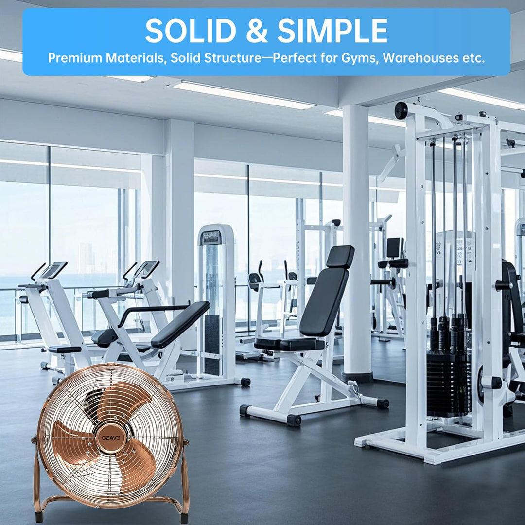 Standventilator, Windmaschine ⌀45 cm mit 3 Laufgeschwindigkeiten, Bodenventilator Power, Tischventil