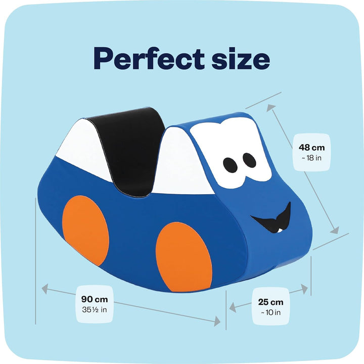 IGLU SOFT PLAY Schaukelpferd Kinder Schaukeltier Baby Schaukelspielzeug Spielzeug (Blau), Blau