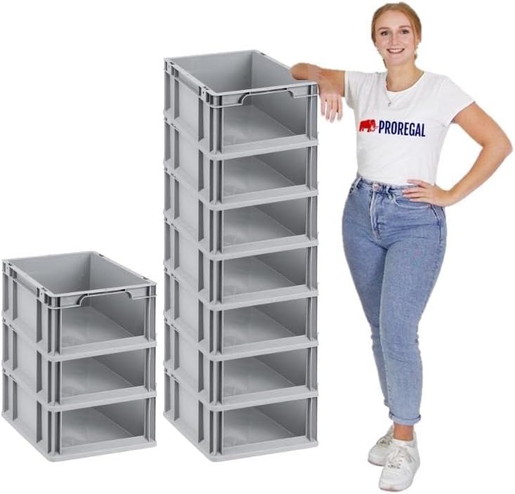 PROREGAL Eurobox NextGen Store | HxBxT 17x30x40cm | 16 Liter | Front offen | Eurobehälter, Transport