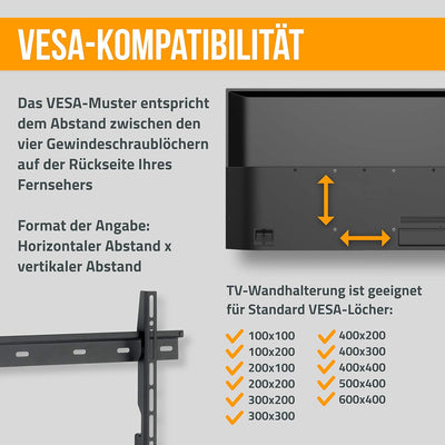 Nanook Flache TV-Wandhalterung für 40-80 Zoll (102-203 cm) Fernseher, Schlanke Aufhängung, Für LED,