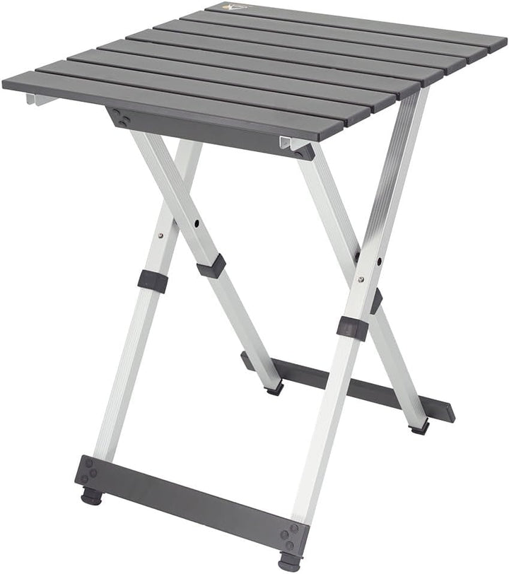 CAMPWERK Alu Camping Beistelltisch, Campingtisch, Klapptisch, Gartentisch, Camping Möbel, Faltbar &