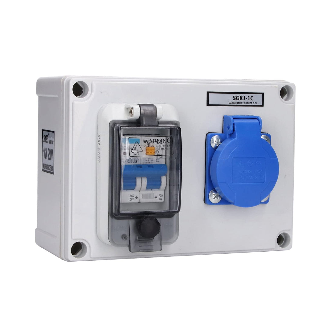 Steckdose, Steckdosenbox ABS Shell 200-250V 10-16A für Innen- und Aussenbereiche