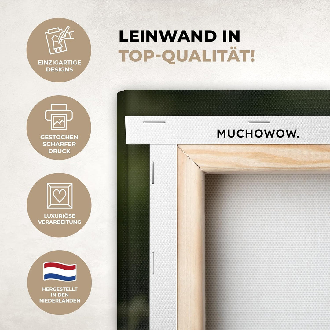MuchoWow© Leinwand Bilder Gross 80x120 cm XXL Wanddeko Wohnzimmer Aesthetic Room Decor Deko Zimmer W