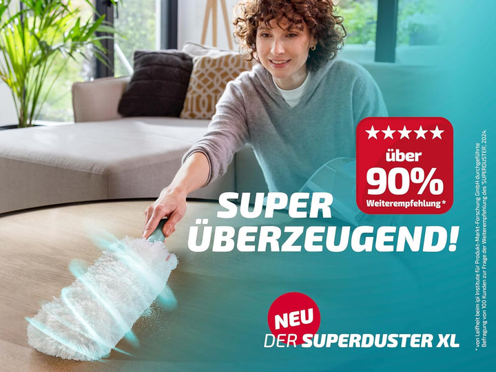Leifheit SUPERDUSTER XL, Staubwedel mit Mikrofaser-Textil, waschbar und verlängerbar durch Leifheit