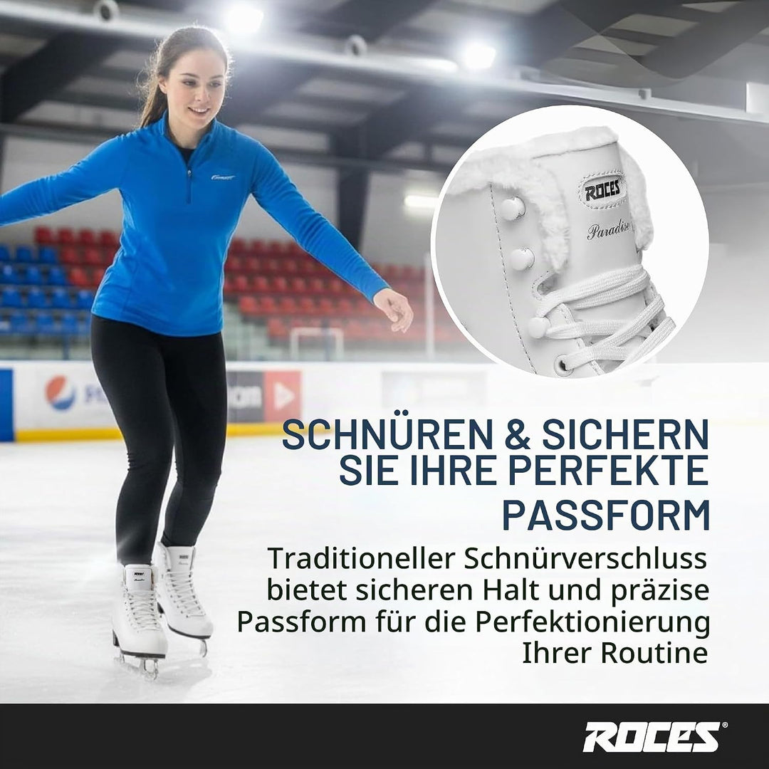 Roces Damen Paradise Eco-fur Freizeit-Schlittschuh 42 Weiss, 42 Weiss