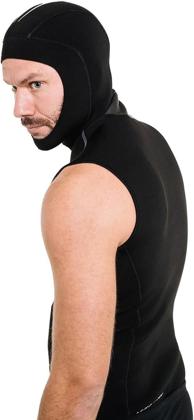 Cressi Base Layer Man 2.5mm - Tauchunterzieher Neopren 2.5mm, Schwarz, für Herren Hood Vest L, Hood