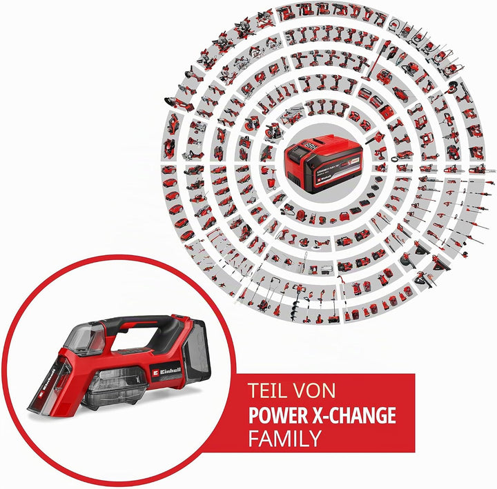 Einhell Akku-Waschsauger TE-SCL 18/200 Li-Solo | PXC | 18 V | 200 ml Frischwassertank | Nasssauger: