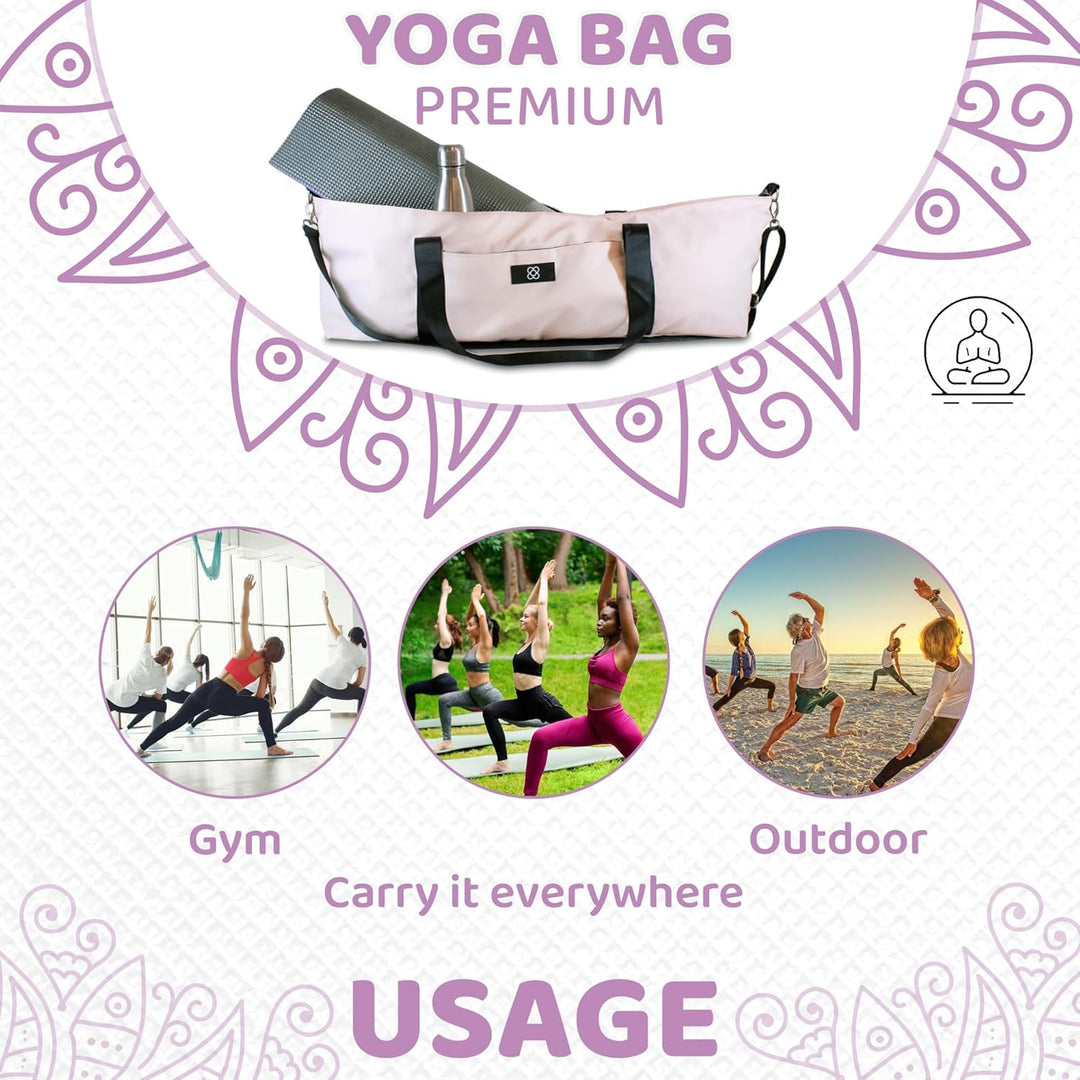 DOJA Barcelona Yogatasche XXL Gross- Robuste und Geräumige Yoga Tasche für Matte und Zubehö - Yogama