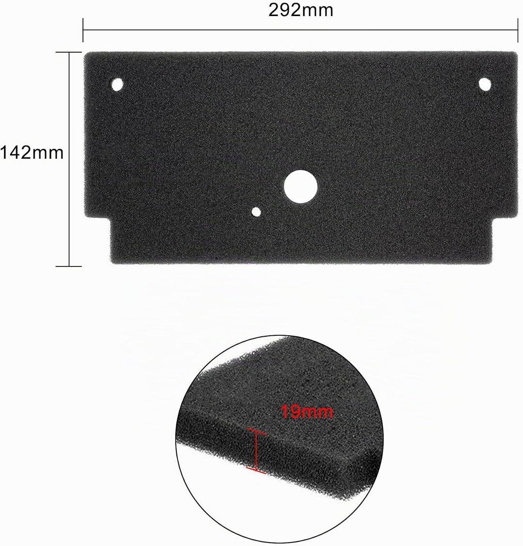 4 Stück 12022801 Trockner Filter für Bosch Siemens Wärmepumpentrockner, Schwammfilter 292 x 142 x 19