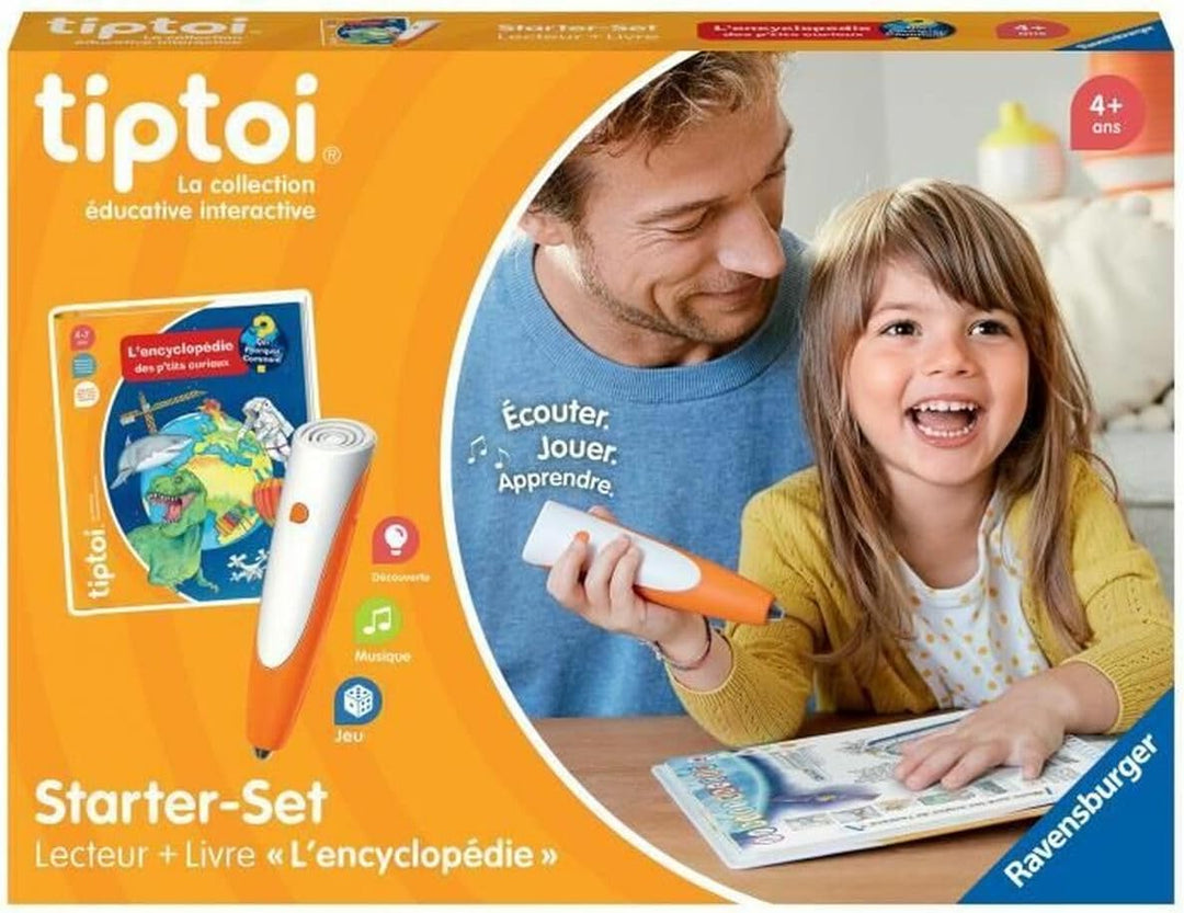 Ravensburger - tiptoi® – Starter Set – Leser + Buch Die Enzyklopädie der neugierigen P'tits curieux