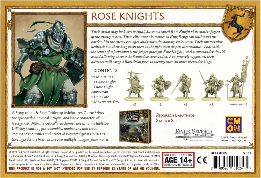 CMON, A Song of Ice & Fire – Rosenritter, Erweiterung, Tabletop, 2 Spieler, Ab 14+ Jahren, 45+ Minut
