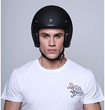 DMD Motorcycle Helmet, Schwarz, Grösse S S Schwarz, S Schwarz
