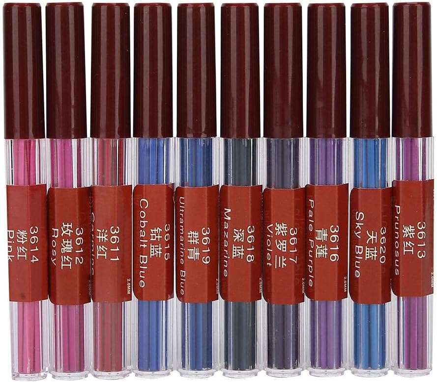 2,0 mm farbige Mine, 10 verschiedene farbige Bleistiftmine, fett und 90 mm hoch, mechanische automat