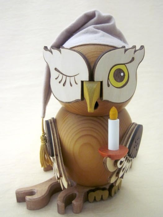 Kuhnert Räucherfigur Eule - Schlafmütze