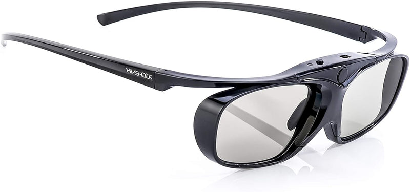 Hi-Shock® 3D-BT Pro Black Heaven | Smart Active 3D Brille für 3D TVs von Sony, Samsung, Panasonic, |