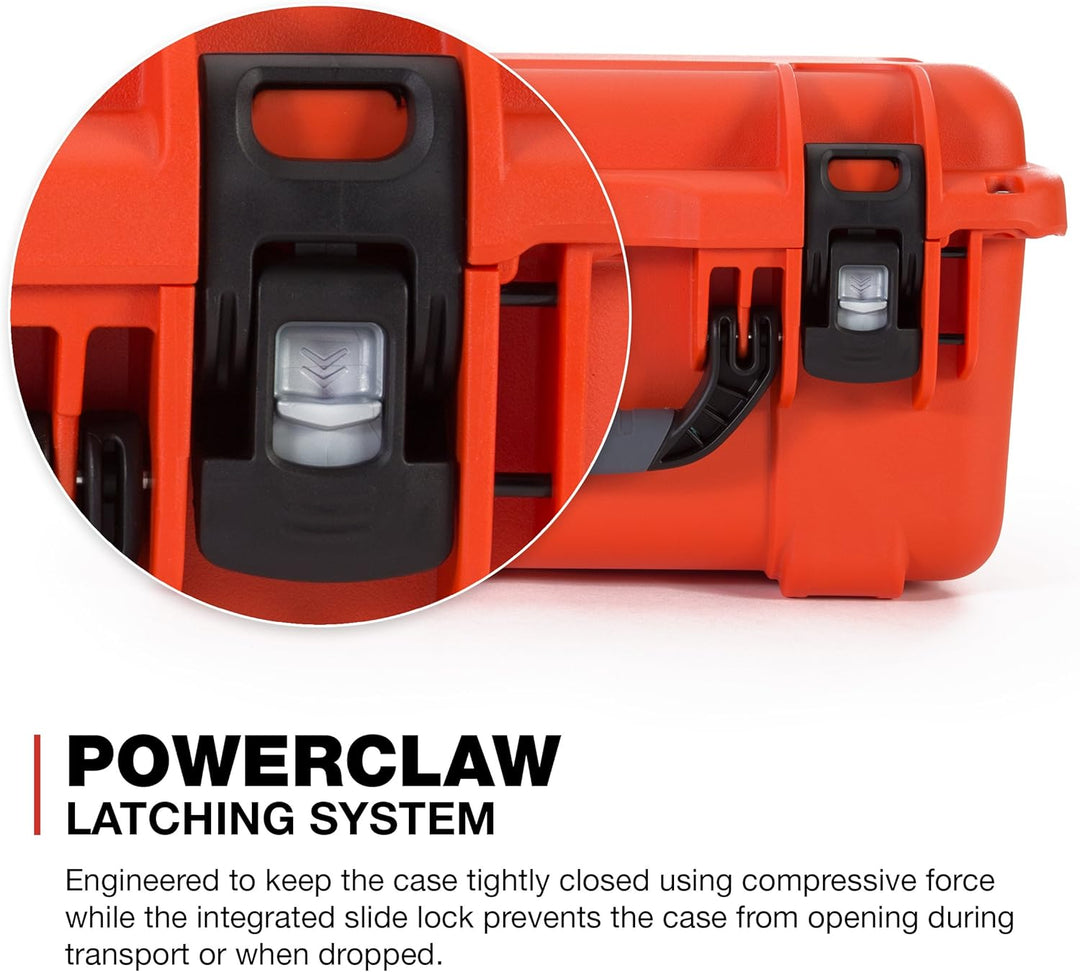 Nanuk 918 Wasserdichter Hartschalenkoffer Mit Gepolsterten Trennwänden und Organizer für Deckel - Or