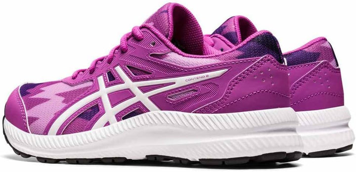 ASICS Unisex Kinder Contend 8 Print Gs Sneaker 39.5 EU Orchid White, 39.5 EU Orchid White