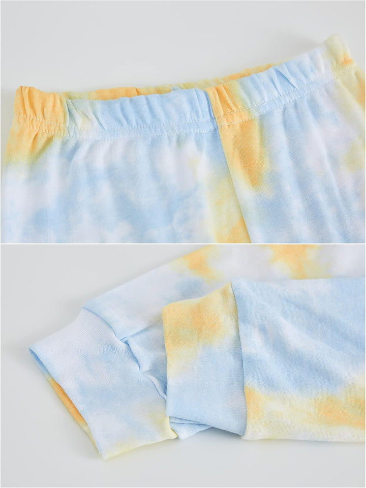 Mädchen Pyjamas 100% Baumwolle Schlafanzug für Kinder Schlafkleidung Langarm 4 Stück Set 1-12 Jahre