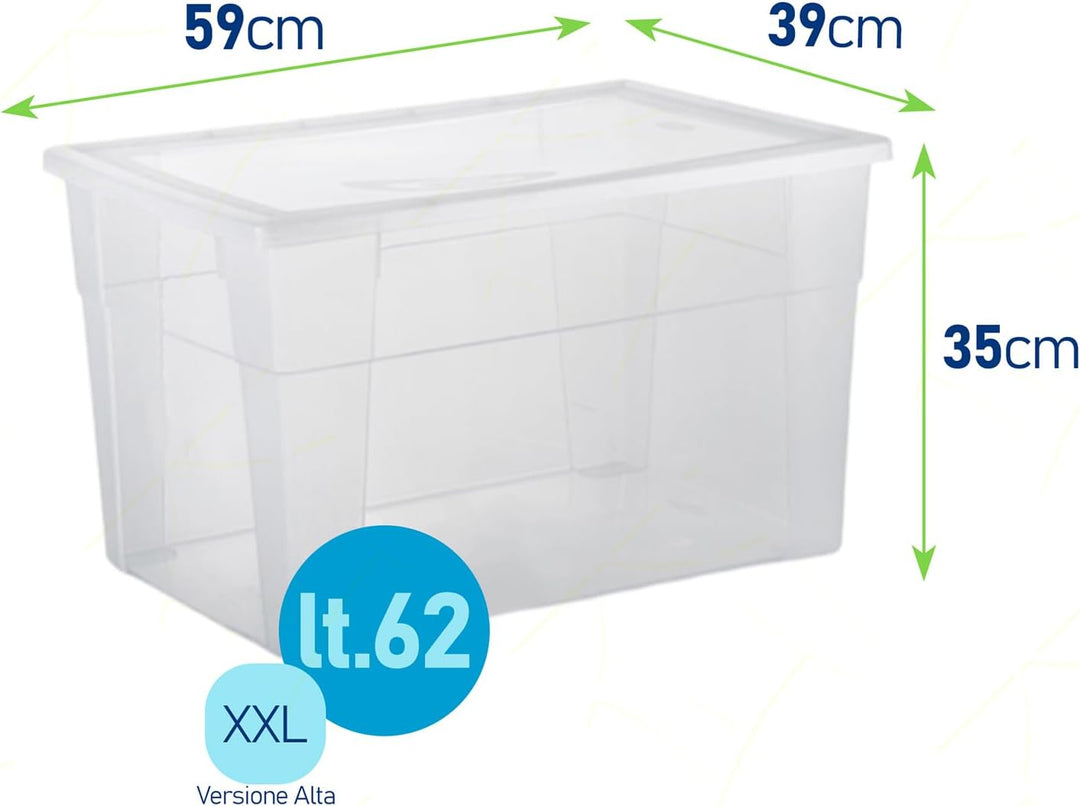 SCATOLA MULTIUSO VISUALBOX 60X40X35 13056 Bianco, Bianco