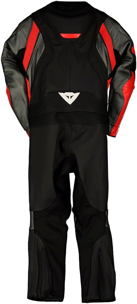 Dainese Avro 4 2-Teiler Motorrad Lederkombi, schwarz/anthrazit/rot, 48 48 schwarz/anthrazit/rot, 48
