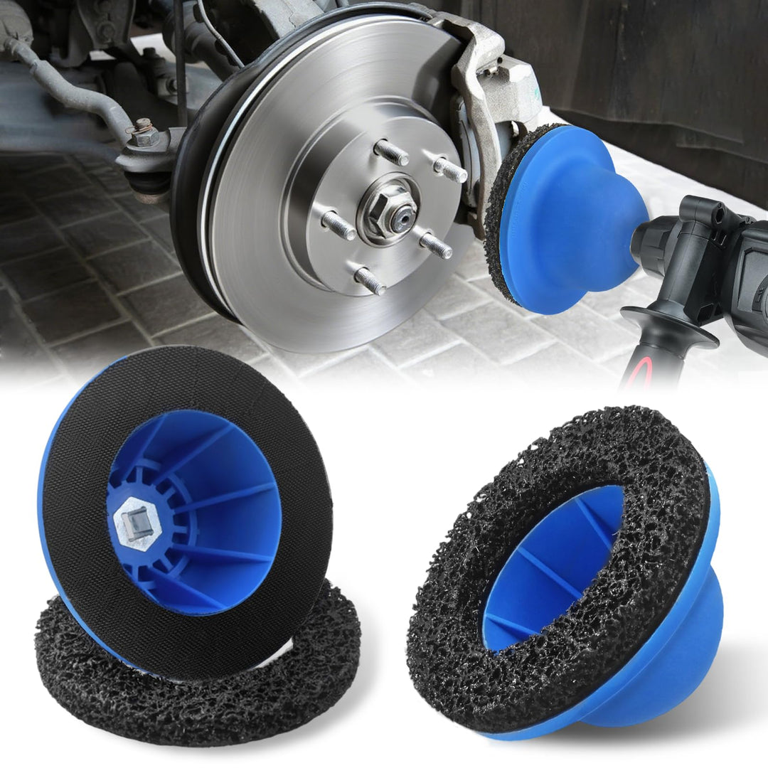Radnabenschleifer Auto Radnabenreiniger 150mm Radnaben Bürste Blau Radnaben Schleifer 1/2" Kugelkopf