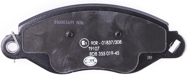 HELLA PAGID 8DB 355 019-451 Bremsbelagsatz - T9107 - Dicke/Stärke: 17.7mm - Bremssystem: Bosch - mit