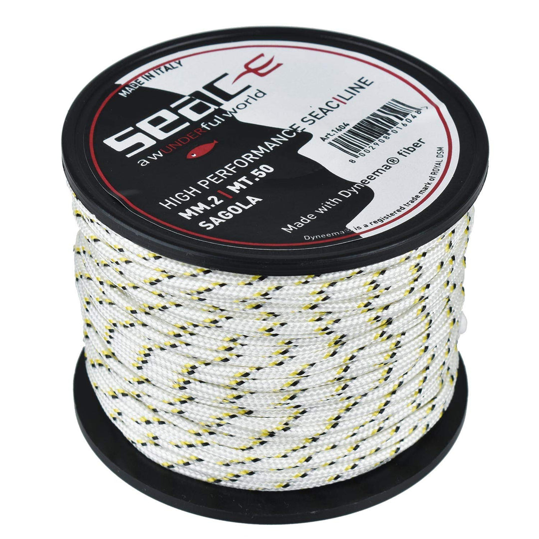 SEAC Dyneema Hochleistungs-Angelschnur 2mm Diameter/50m, 2mm Diameter/50m