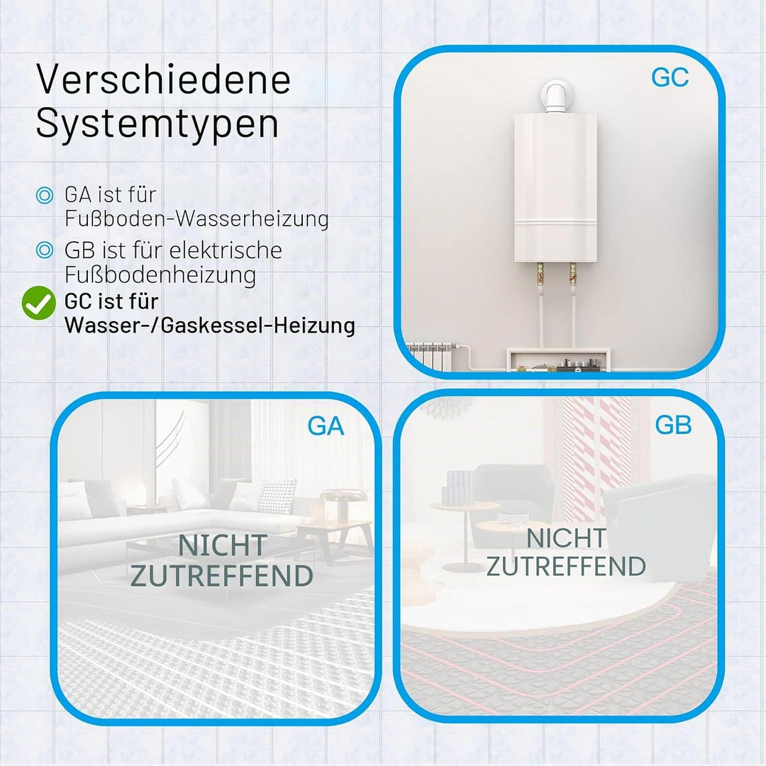 MOES WiFi Thermostat Programmable Room Temperature Controller for Gas Boiler Temperature HumidityTuy