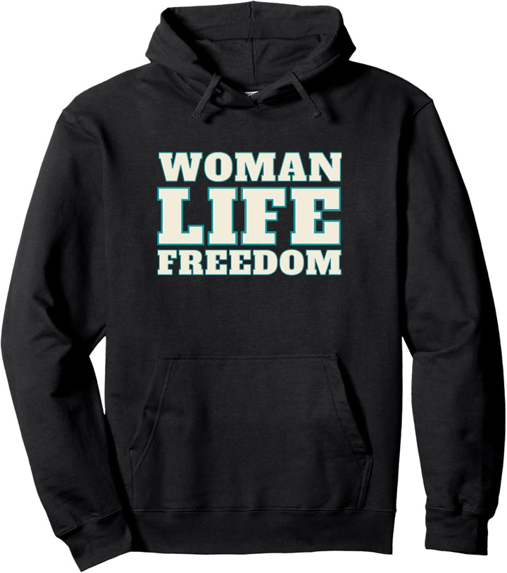 Woman Life Freedom Iran Patriotischer Slogan Pullover Hoodie
