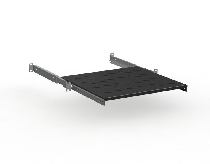 Rack Magic - 1HE Fachboden - Ausziehbar - 19" Rackablage für 19 Zoll Rack - bis 50kg 650-800mm Tiefe