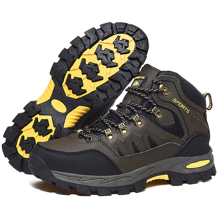 Littleplum Herren Wanderschuhe Winterschuhe Waterproof Wanderstiefel Outdoor Rutschfest High Top Tre