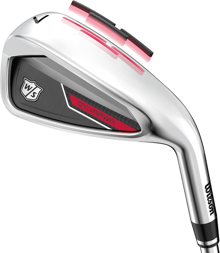 Wilson Staff Golfschläger, Dynapower Eisensatz 5-PW, GW, Stahl, Für Damen Rechts Graphit Senior 6 Gr