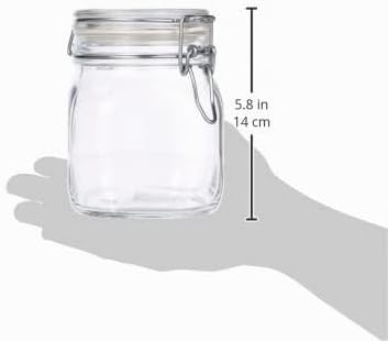 Bormioli Set 0,75L Original Fido Einmachglas mit Bügelverschluss und Gummiring, 10FL30000185FL10, Tr