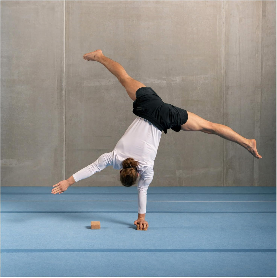 Sport-Thieme Handstandklötze Kork | Nachhaltiges Material, abgeschrägte Grifffläche | Leicht und for