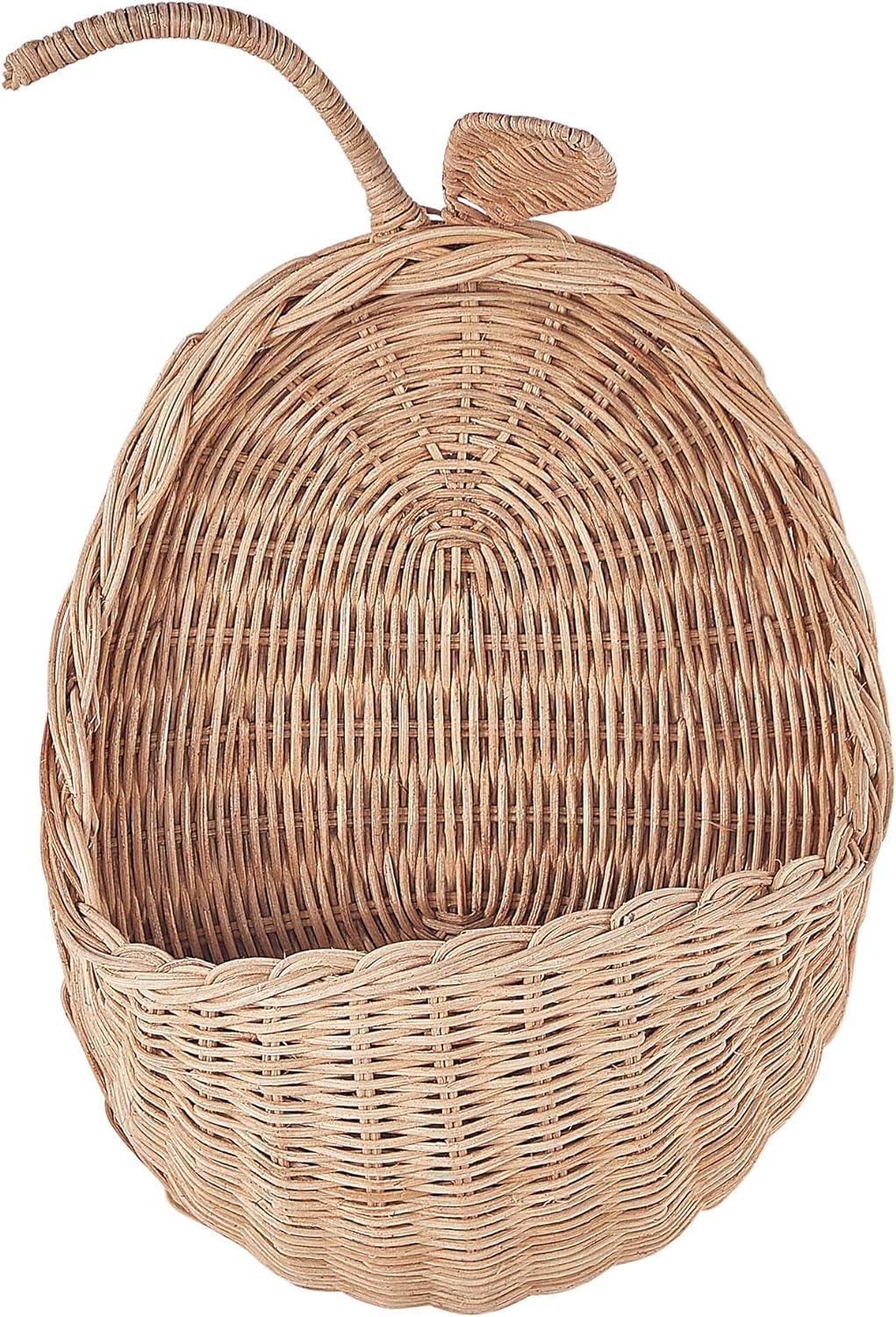 Wanddekoration Rattan Apfelform natürlich/beige 40 cm Boho Kinderzimmer Makonde