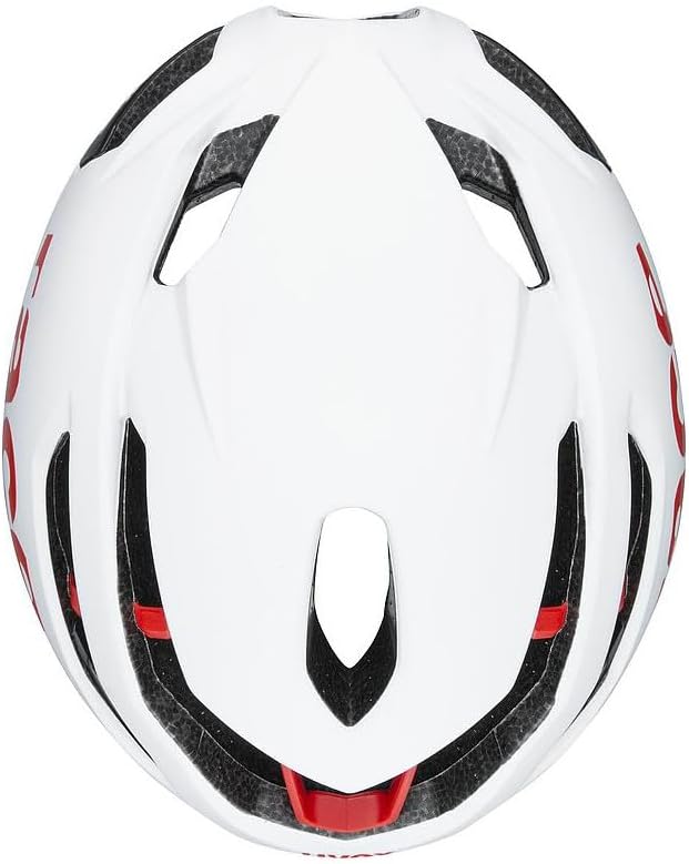 uvex Unisex's Race 9 Bike Helmet white - red mat 57-60 cm, white - red mat 57-60 cm