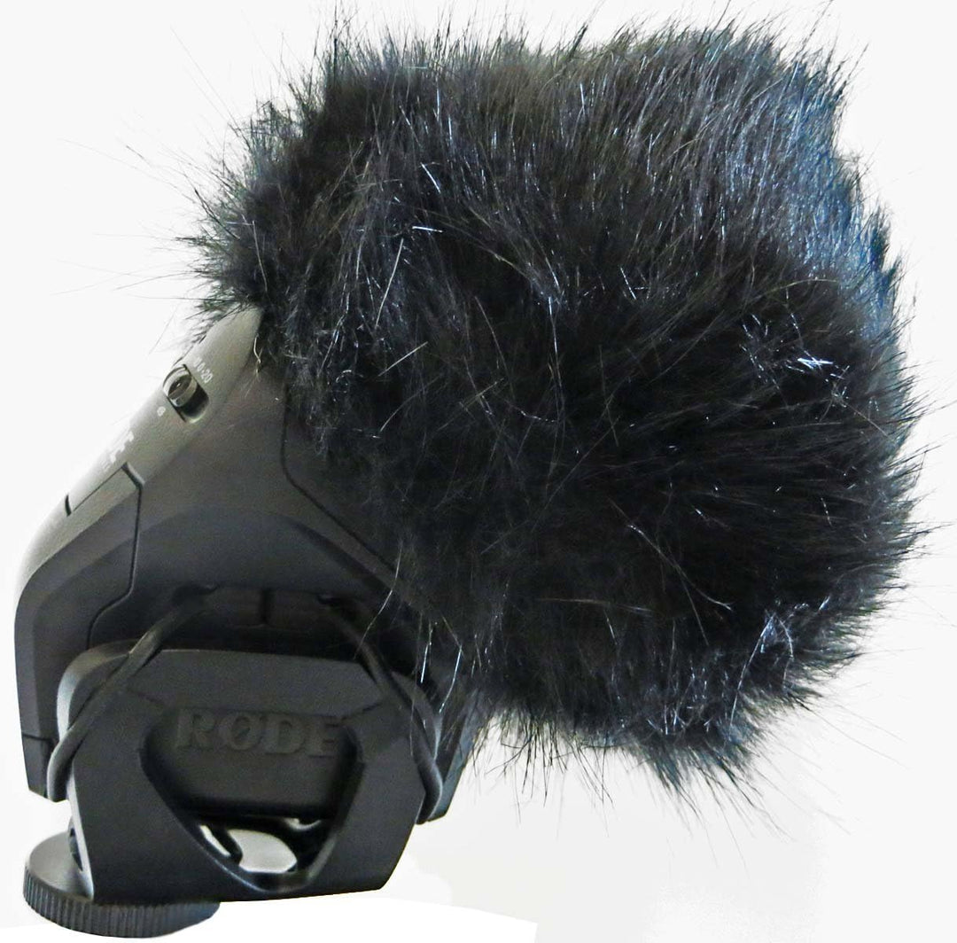 keepdrum Fell-Windschutz WS-BK Windshield für Zoom H2n,H4n,H5,H6 Digital Rekoder und Stereo Videomic