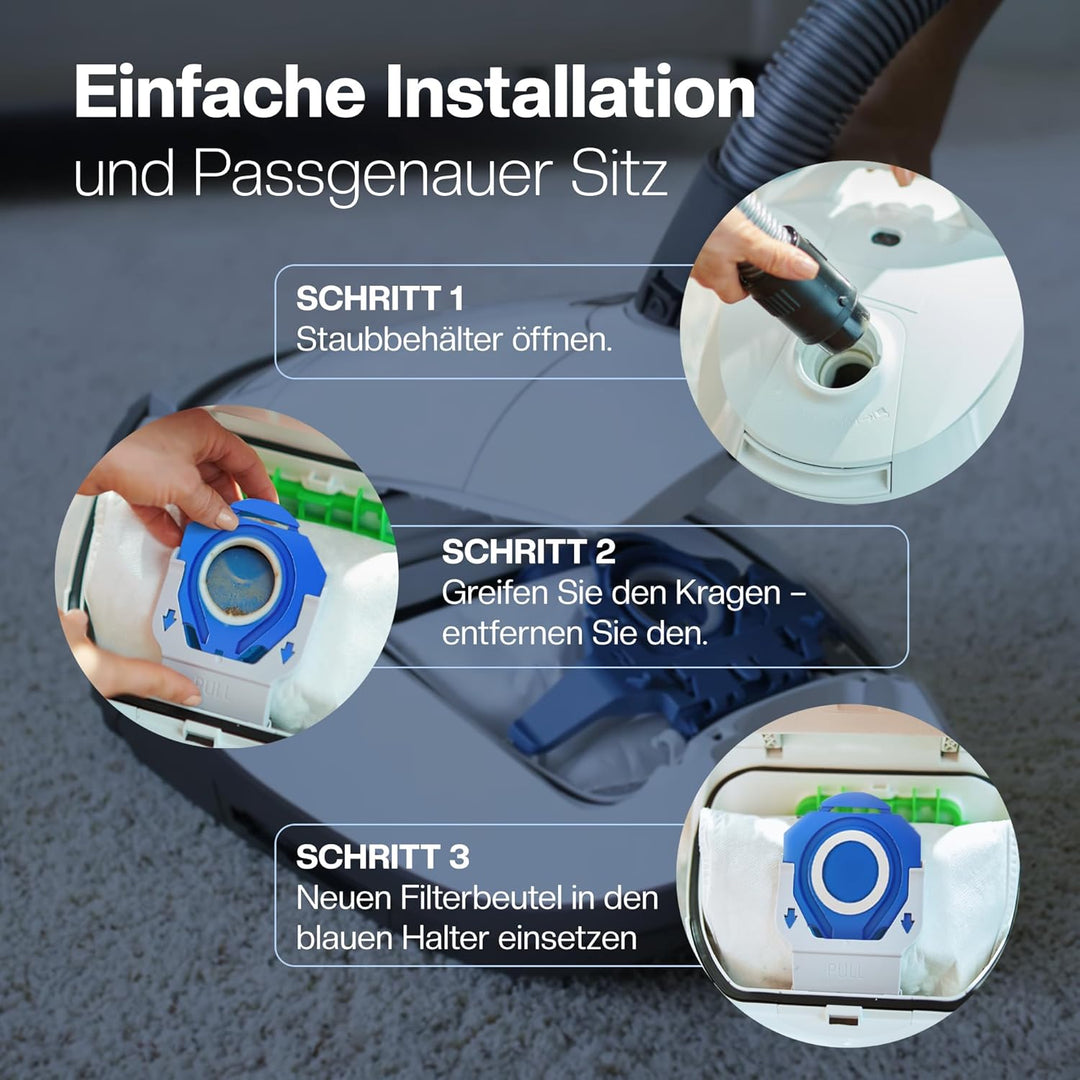 16 Staubsaugerbeutel für Miele Staubsauger [Complete C3 & C2, Classic C1] Ersetzt GN inkl. 4 Motor-
