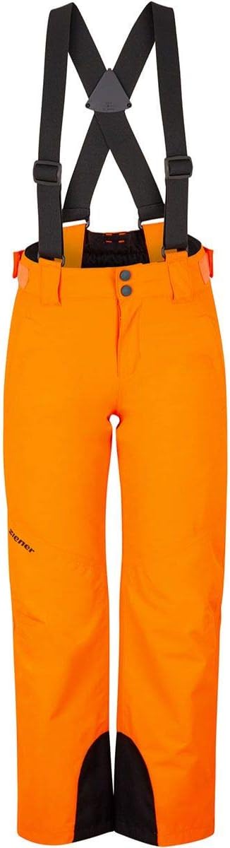 Ziener Kinder Arisu Junior Skihose, Winterhose | Wasserdicht, Winddicht, Warm 104 Neon Orange, 104 N