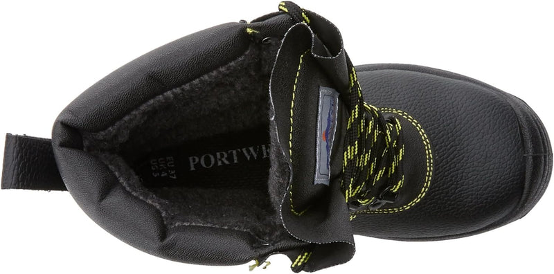 Portwest Steelite Fellgefütterter Sicherheitsstiefel S3 CI, Grösse: 44, Farbe: Schwarz, FW05BKR44 44