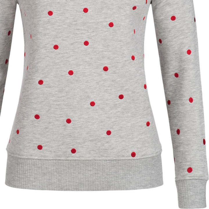 ONLY Damen Sweatshirt Lisa Bow Highneck hellgrau S