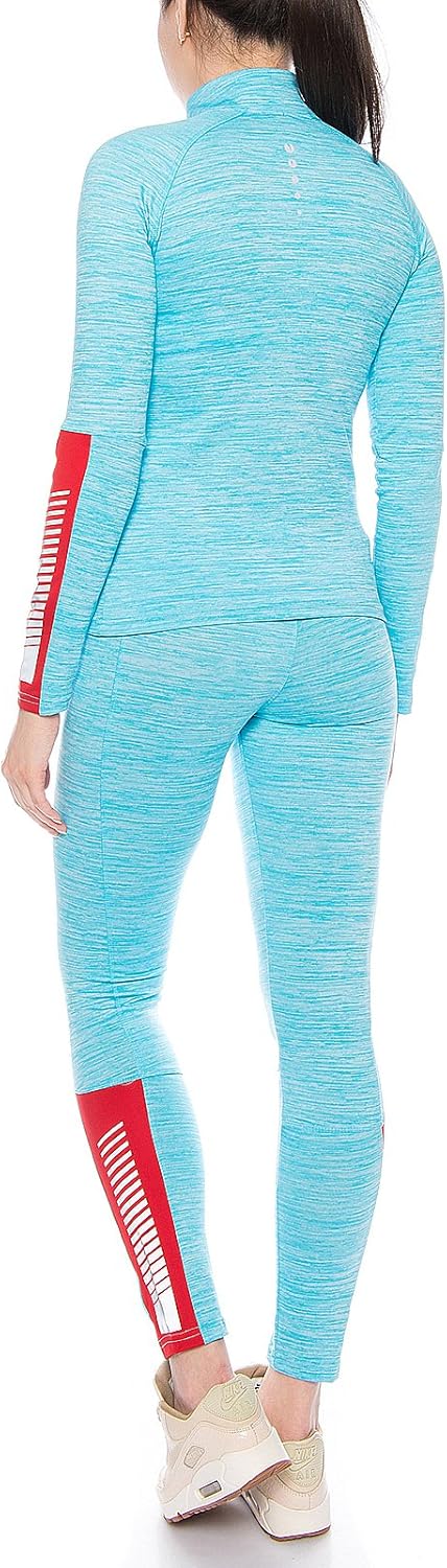 Rock Creek Damen Trainingsanzug Sportanzug Fitnessanzug Shirt Leggings XS Hellblau, XS Hellblau