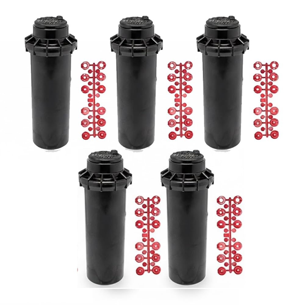 Suinga - Pack 5 x Hunter PGP ADJ Rasensprenger, Reichweite 6,4 bis 15,8 m, Gewinde 3/4 Zoll (5 Stück