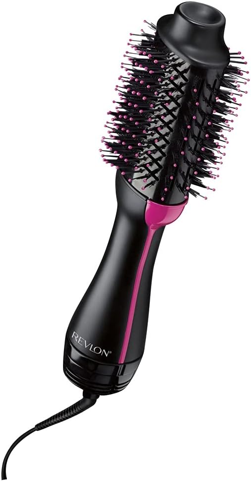 BaByliss Big Hair Dual Rotierende Warmluftbürste, mit Ionen-Technologie, 2 Aufsätze, Champagner, AS9