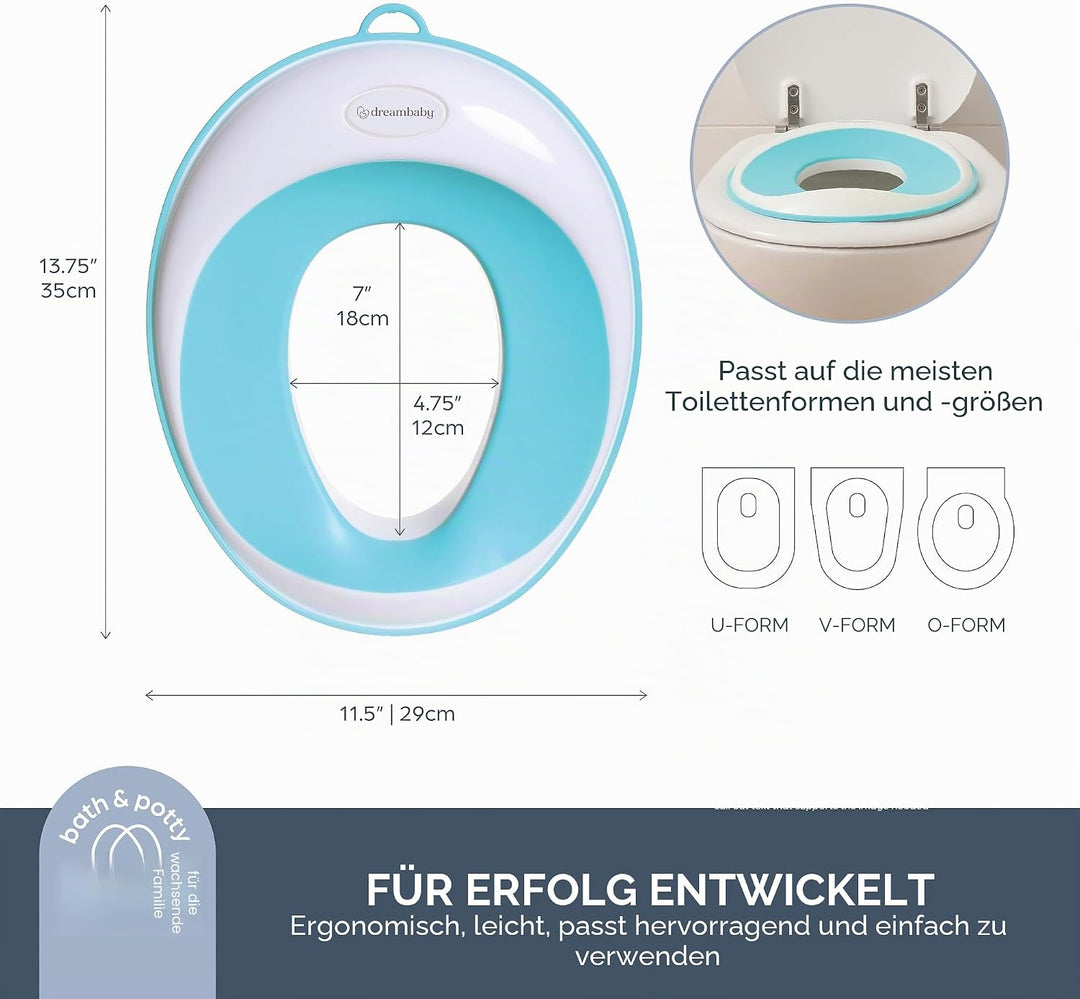 Dreambaby F6000 EZY-Potty Toilettentrainer WC-Sitzauflage Töpfchen, rutschfest und ideal für unterwe