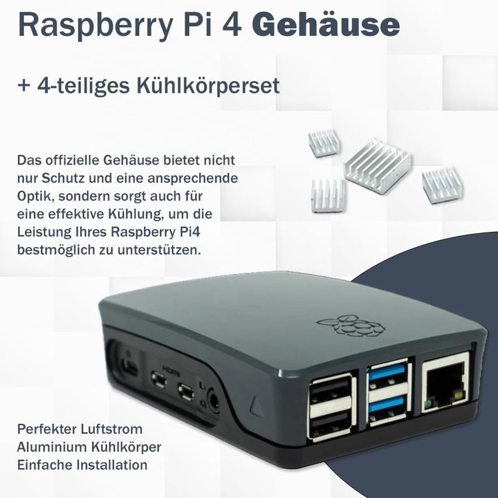 Raspberry Pi 4 Model B 4GB Desktop-Starter-Kit (32 GB)