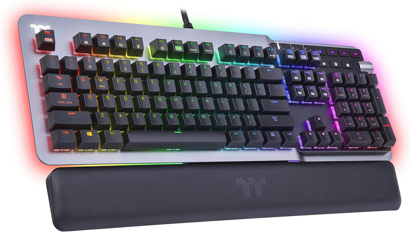 Thermaltake Argent K5 MX Blue Mechanische Gaming-Tastatur RGB Cherry MX Blue Switch deutsches Layout